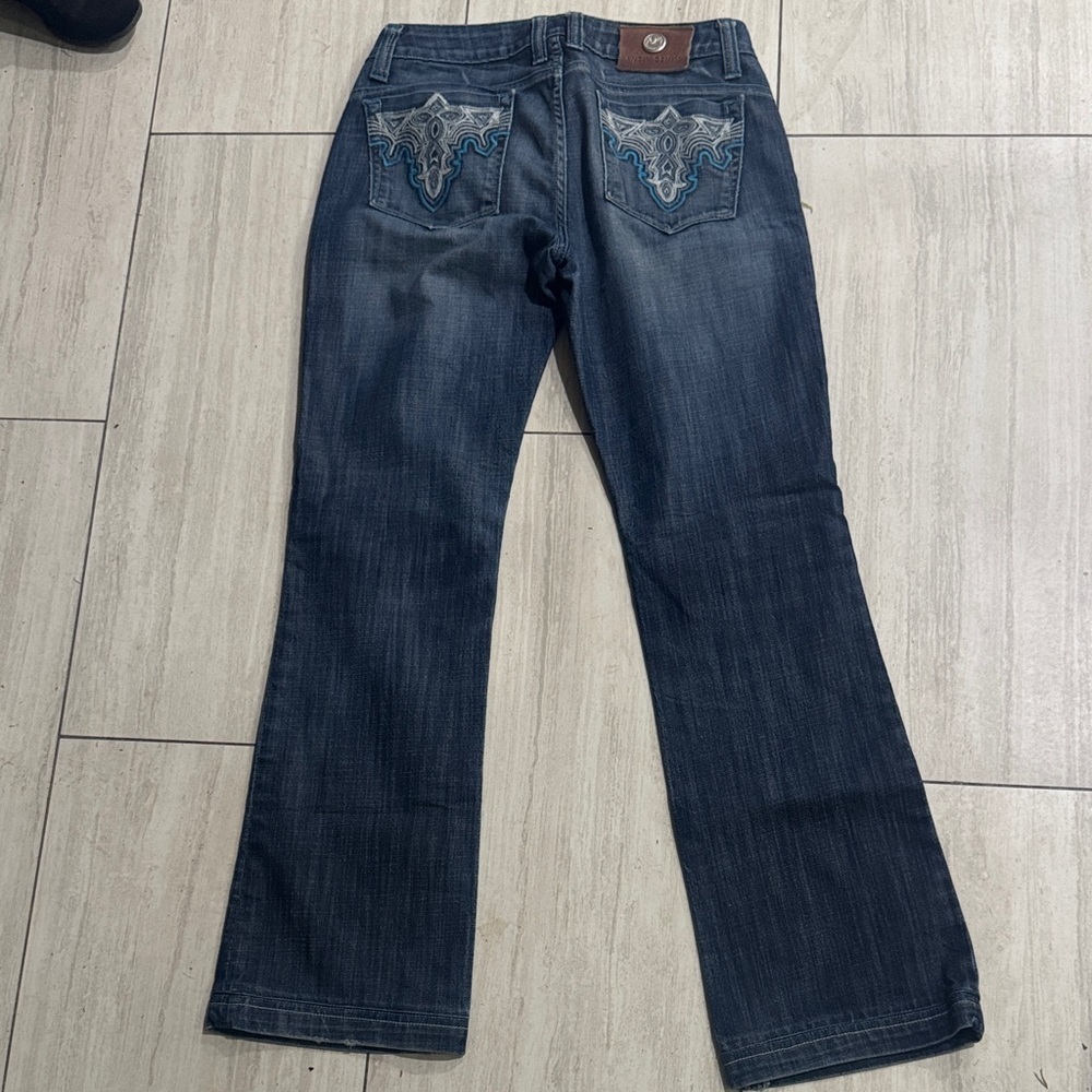 Antik Denim Dark Blue Boot Cut Jeans - Picture 3 of 10